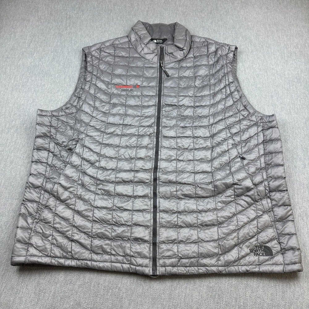 The North Face Vest Mens XXXL Silver Gray Thermoball‎ Trek Puffer Eco Insulated